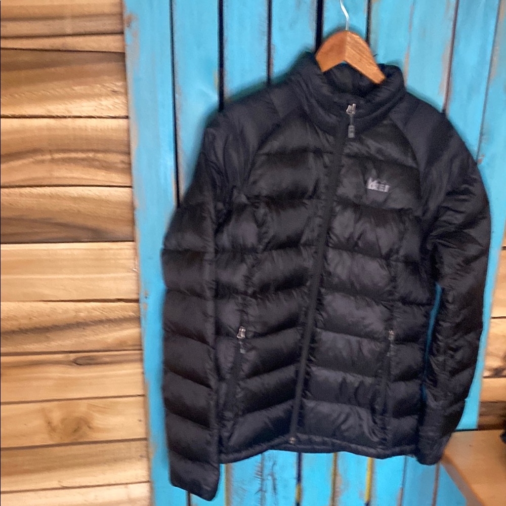 REI Black Puffer Jacket